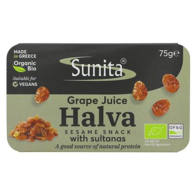 Sunita Organic Halva Grape Juice & Sultana 75g