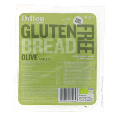 Dillon Organic Gluten Free Olive Bread 275g