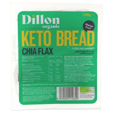 Dillon Organic Keto Chia Flax Bread 250g