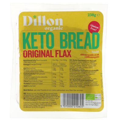 Dillon Organic Keto Flax Bread 250g