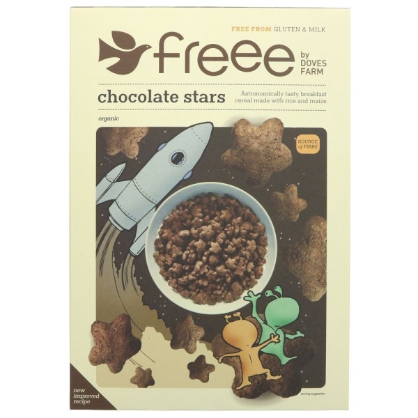 Doves Farm Organic GF Chocolate Stars 300g