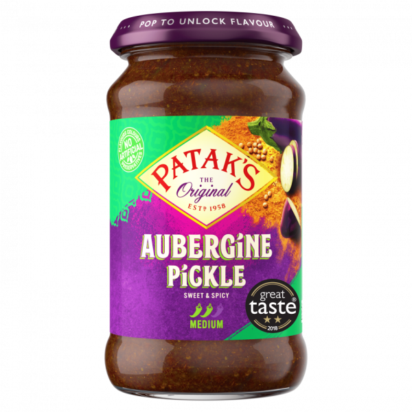 Pataks Aubergine (Brinjal) Pickle 312g