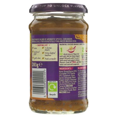 Pataks Madras Curry Paste 283g
