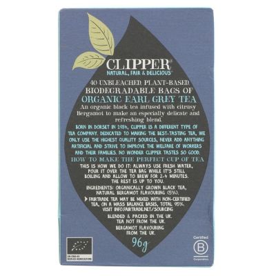 Clipper Organic Earl Grey Bags 40 bags
