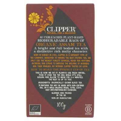 Clipper Organic Assam Tea 40 bags