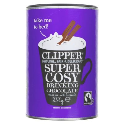 Clipper Super Cosy Drinking Chocolate 250g
