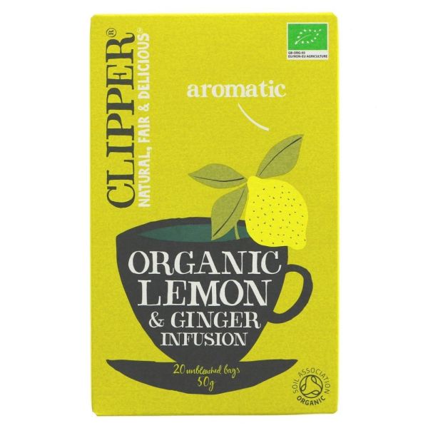 Clipper Organic Lemon & Ginger Tea 20 bags