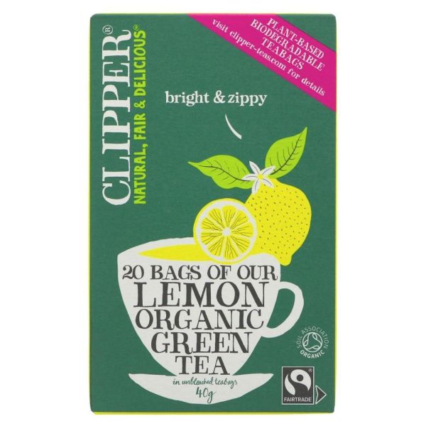 Clipper Organic Green Tea & Lemon 20 Bags