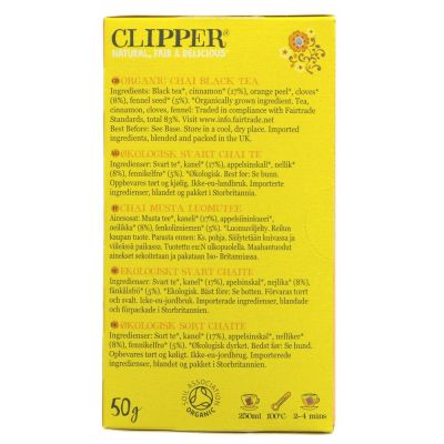 Clipper Organic Indian Chai Tea 20 bags