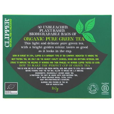 Clipper Organic Pure Green 80 bags