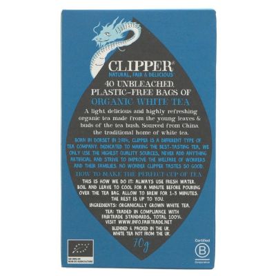 Clipper Organic White Tea 40 bags