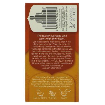Yogi Tea Turmeric Orange 17 bags