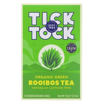 Tick Tock Organic Green Rooibos 40 bags