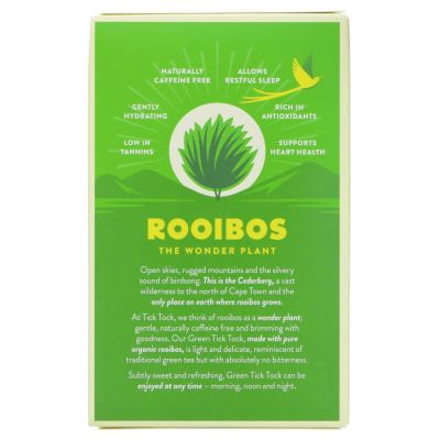 Tick Tock Organic Green Rooibos 40 bags