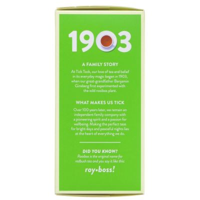 Tick Tock Organic Green Rooibos 40 bags