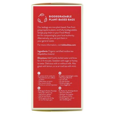 Tick Tock Rooibos 40 Teabags