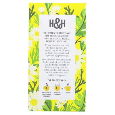 Heath & Heather Organic Camomile Tea 20 bags