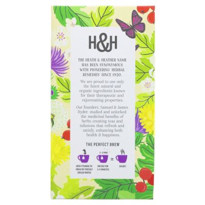 Heath & Heather Organic Dandelion Hawthorn Tea 20 bags