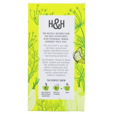 Heath & Heather Organic Fennel Tea 20 bags