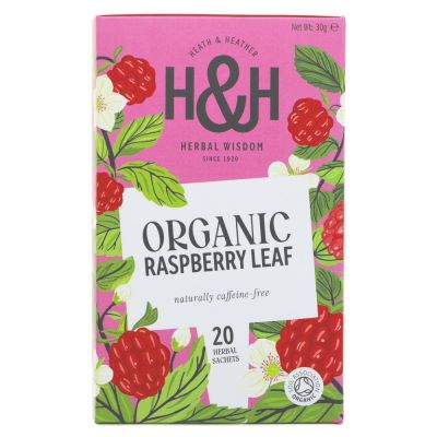 Heath & Heather Organic Raspberry Leaf Tea 20 bags