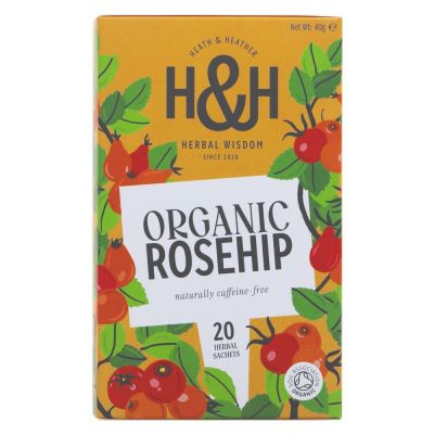 Heath & Heather Organic Wild Rosehip Tea 20 bags