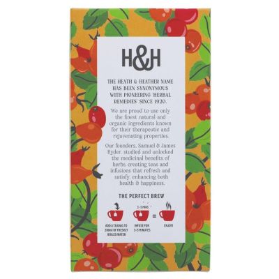 Heath & Heather Organic Wild Rosehip Tea 20 bags