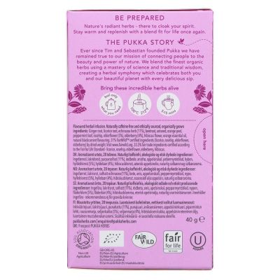 Pukka Elderberry and Echinacea 20 bags
