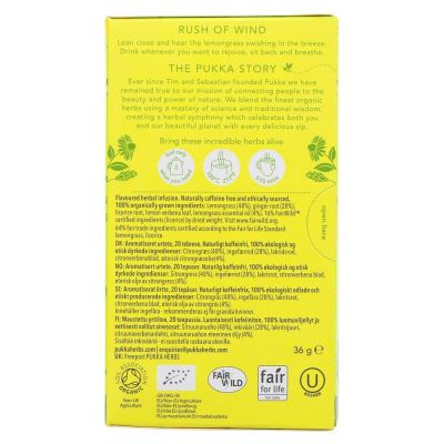 Pukka Lemongrass Ginger Tea 20 bags