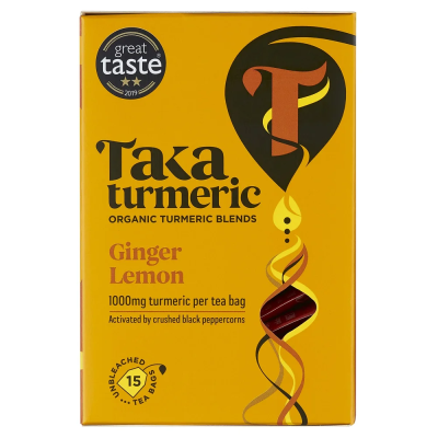 Taka Turmeric Organic Ginger Lemon Tea 15 bags