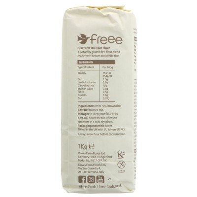 Buy Doves Farm Stoneground Brown Rice Flour 1kg Flours & Bread Mixes Online − UK Supplier