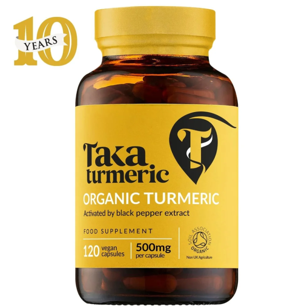 Taka Turmeric Organic Turmeric & Black Pepper Extract 120 capsules