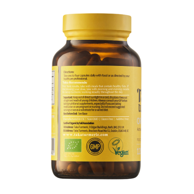 Taka Turmeric Organic Turmeric & Black Pepper Extract 120 capsules