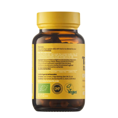 Taka Turmeric Organic Turmeric & Black Pepper Extract 60 capsules