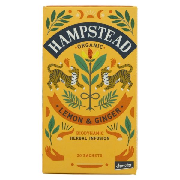 Hampstead Organic Lemon Ginger Tea 20 bags