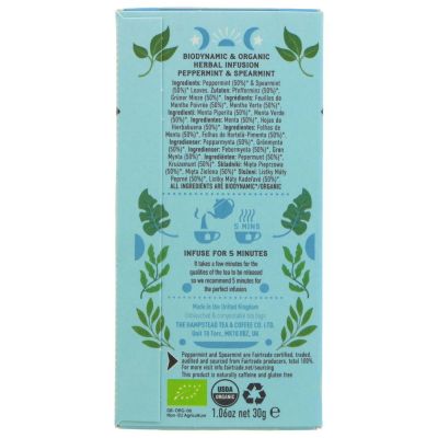 Hampstead Organic Peppermint & Spearmint Tea 20 bags