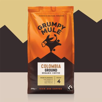 Grumpy Mule Organic Colombian Ground Coffee 200g