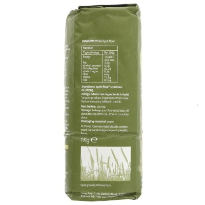 Buy Doves Farm Organic White Spelt Flour 1kg Flours & Bread Mixes Online − UK Supplier