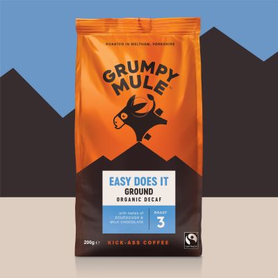Grumpy Mule Easy Does It - Ground Organic Decaf 200g