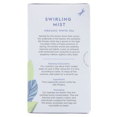 Dragonfly Tea Organic Swirling Mist White Tea 20 bags