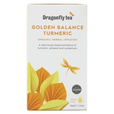 Dragonfly Tea Organic Golden Balance Turmeric Tea 20s