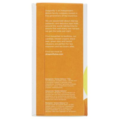 Dragonfly Tea Organic Golden Balance Turmeric Tea 20s