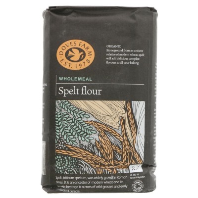 Buy Doves Farm Organic Wholemeal Spelt Flour 1kg Flours & Bread Mixes Online − UK Supplier