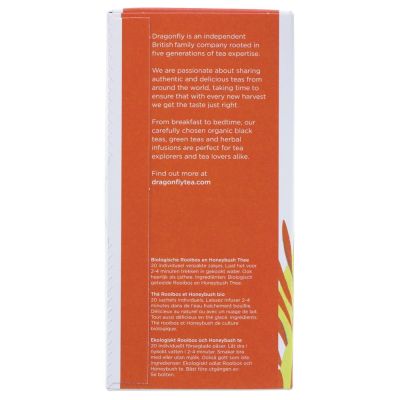 Dragonfly Tea Organic Cape Rooibos & Honeybush 20 bags