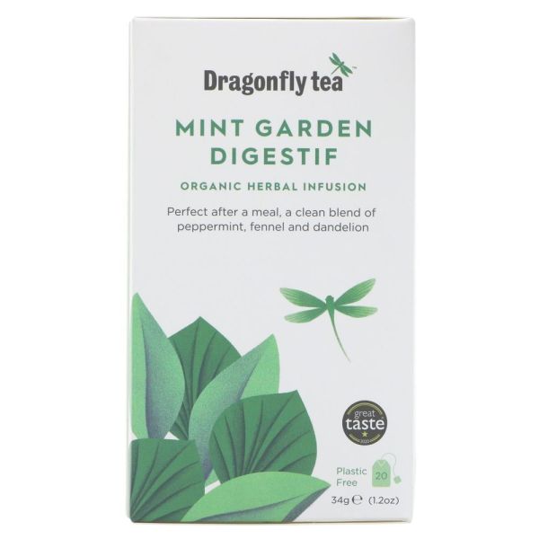Dragonfly Tea Organic Mint Garden Digestif Tea 20 bags