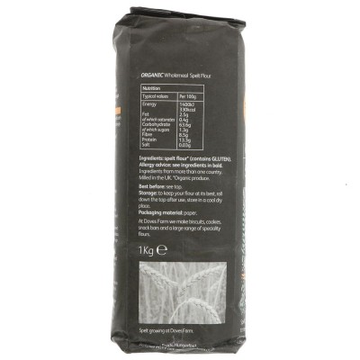 Buy Doves Farm Organic Wholemeal Spelt Flour 1kg Flours & Bread Mixes Online − UK Supplier