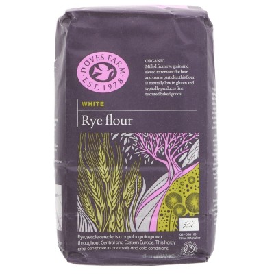 Buy Doves Farm White Rye Flour Organic 1kg Flours & Bread Mixes Online − UK Supplier