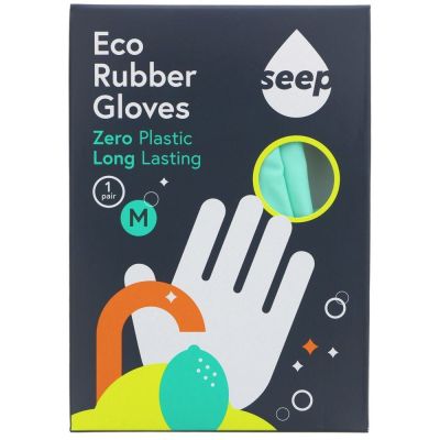 SEEP Medium Rubber Gloves 1 Pair