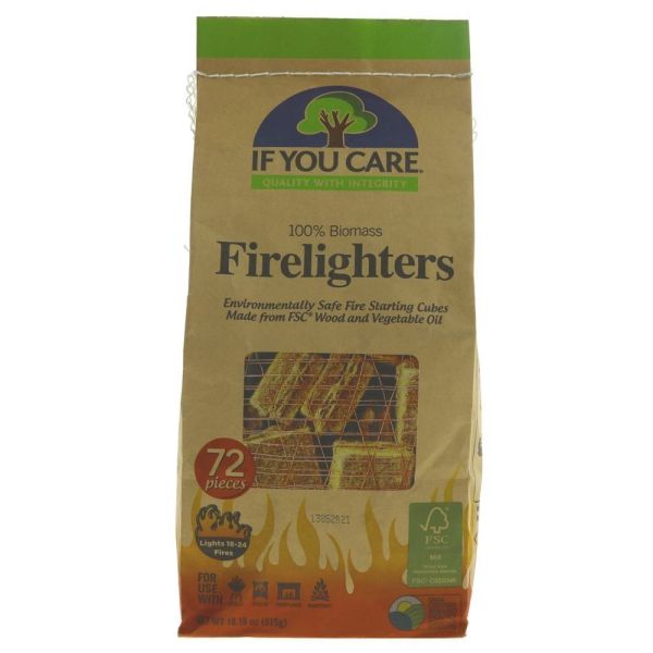 If You Care Firelighters 100% Biomass 72 pieces