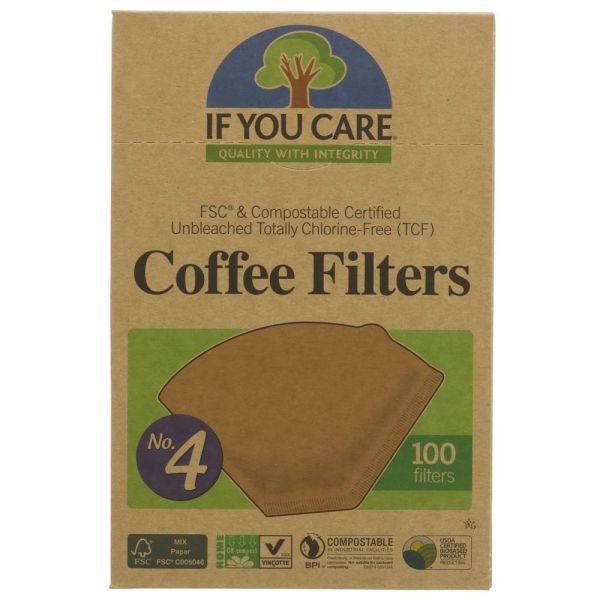 If You Care Coffee Filters No.4 (Large) 100s