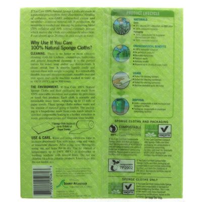 If You Care Sponge Cloths - 100% Natural 5 Pack